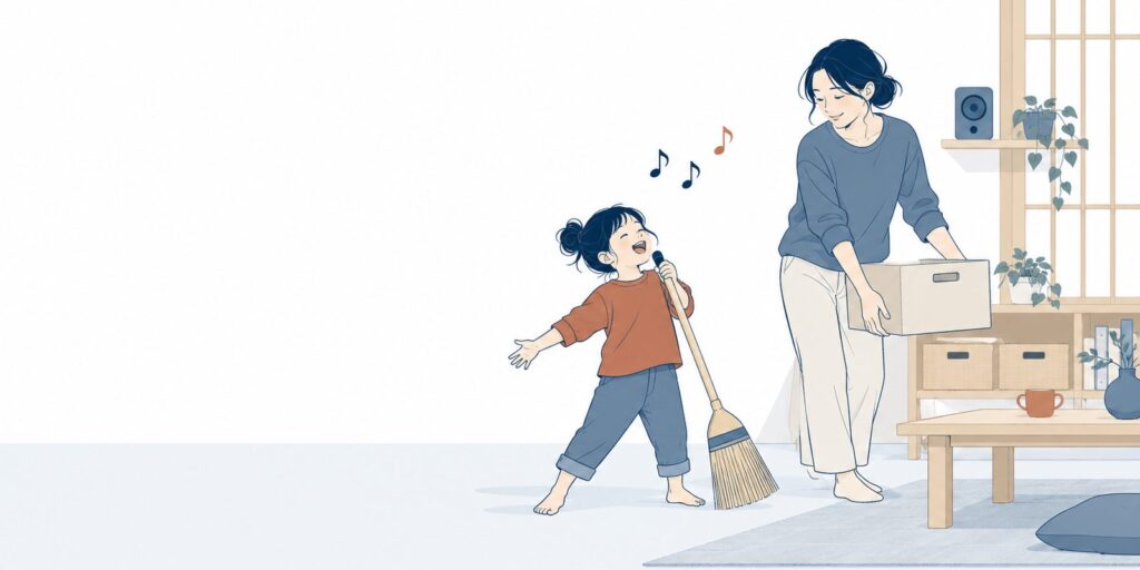 音楽生成AI「Suno」を子育てに使ってみた｜大掃除が楽しくなった応援歌のつくり方